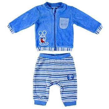 Conjunto de Ropa Velour Mickey para Bebés, 2 Piezas, Azul