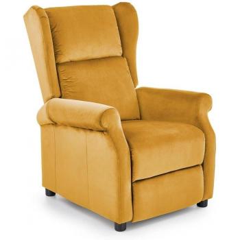 Sillón Reclinable Houston 878 83x75x92cm en Amarillo y Tapiz