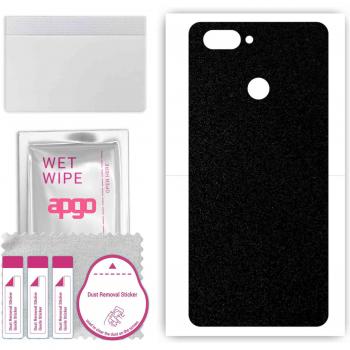 Protector de Vinilo para Oppo A5 (AX5), Sticker de Piel, Patrón Mate Negro