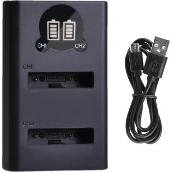 1600mAh EN-EL5 Batterie + EN-EL5 Ladegerät mit USB-C Port für Nikon Coolpix P520 P530 P90 P80 P500 P510 P6000 P5000 S10