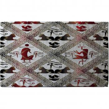 Egyptian Script Red-Black Dishcloth