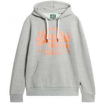 Sudadera Superdry con capucha Neon Gris Naranja