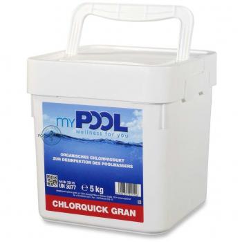 MyPOOL Chlorquick Gran Schnellgranulat 5,0 kg Schwimmbad Chlor-Granulat Pool