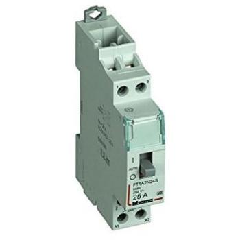 BTDIN Contattore 2 poli 25A 230V AC silenzioso