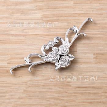 Rose Plated Corner Flower Frame for Cross Stitch