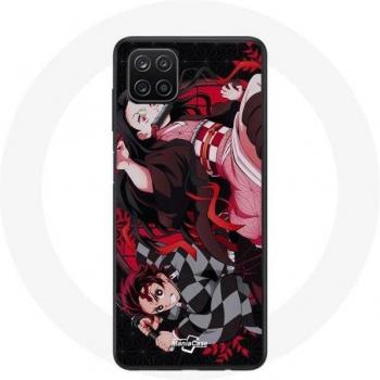 Demon Slayer Tanjiro Nezuko Black Flexible Maniacase for Galaxy A12