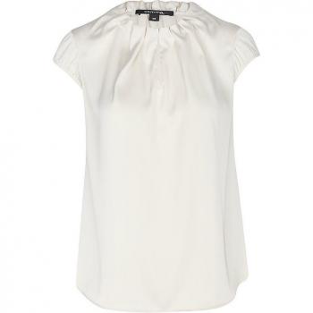 Comma Satinbluse mit Raffung