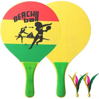 Seven Layer Wooden Badminton Racket Set