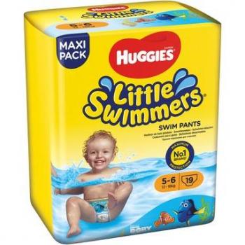 Huggies Little Swimmer Kinder-Schwimmwindel 5–6 – 76 Stück (4×19)