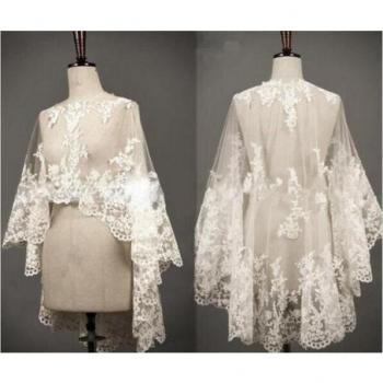 Women’s Ivory Lace Wedding Cape