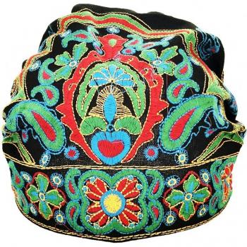 Vintage Floral Print Winter Hat for Women
