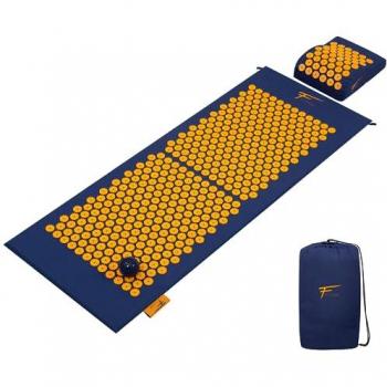 Tapis XL Fitem Acupression + Coussin & Boule Anti-Stress – Bleu