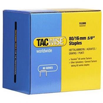 Agrafes galvanisées Tacwise 1141 type 80 16 mm, boîte de 10 000