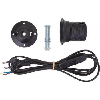 Pack câble de branchement E27 Noir 1,9 m – 9 unités