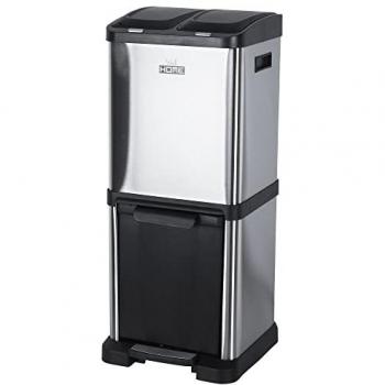 Wellhome Cubo Reciclaje 3 Compartimentos 32l