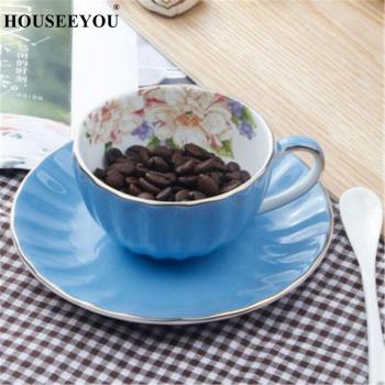 Cushaw Shape Coffee Cup and Saucer