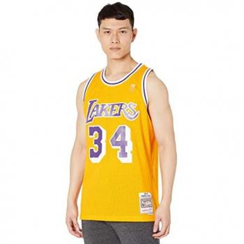 1997 Golden Shaq Los Angeles Lakers Jersey