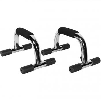 Heavy Duty Chrome Push‑Up Grips