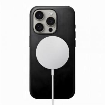 Antichoc cuir marron Nomad – coque iPhone 16 avec MagSafe