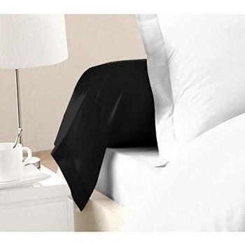 Two‑Pack Black Bolster Covers – 100% Pure Cotton, 85x185 cm