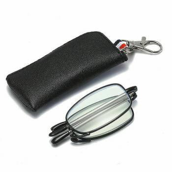 Lunettes de lecture unisexes 200 degrés pliables anti-bleues Noir
