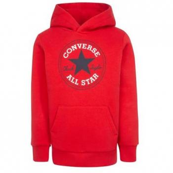 Converse Kids Felpa con Cappuccio Fleece Bianco