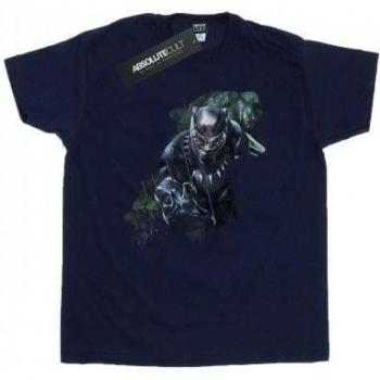 Panther Shadow Design T-Shirt for Men – Medium, White