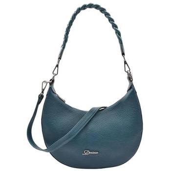Medium Real Leather Hobo – Sarah, House of Leather, Teal
