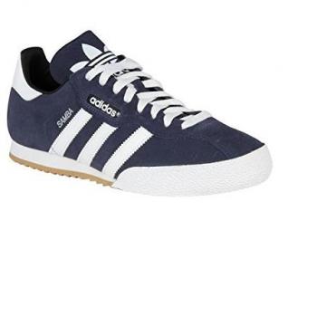 Adidas Samba Leather Upper Trainers Navy/White UK 13