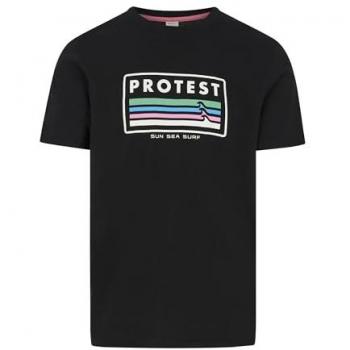 T-shirt à Manches Courtes Protest Barn Noir L