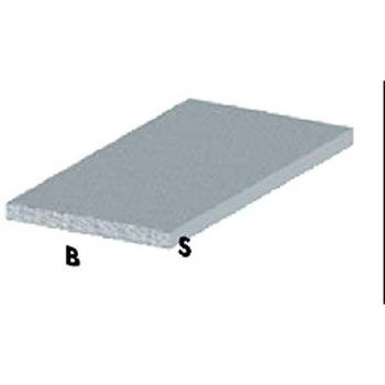 Profil Aluminium Plat 100 cm H. Argent 20x2 mm