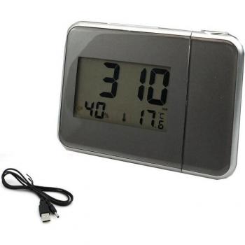 Reloj alarma con calendario y termómetro