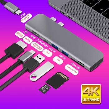 Thunderbolt 3 USB-C Hub to HDMI with SD/TF Reader and Power Delivery for MacBook Pro/Air
