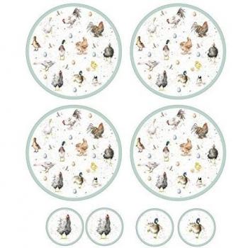 Pimpernel Wrendale Elegant Round Coaster Set