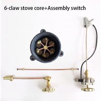 4/7 Hole Cast Iron Burner for Portable Gas Stoves, Natural Gas and Propane