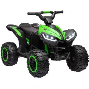 HOMCOM 12V Electric Ride-On Quad Bike with Music and Horn for Kids Ages 3-5