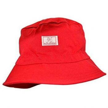 PICKAPOOH Fischerkappe aus Baumwolle – UV‑Schutz, Rot, Größe 52