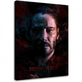 Quadro John Wick 40x60 Colorito Rosso