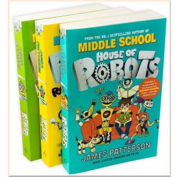 James Patterson 3 Books Collection Set (House of Robots, Robot Revolution, Robots Go Wild!)