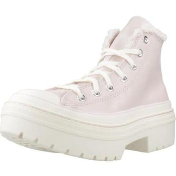 Botas Converse Rosa Claro e Morado com Salto