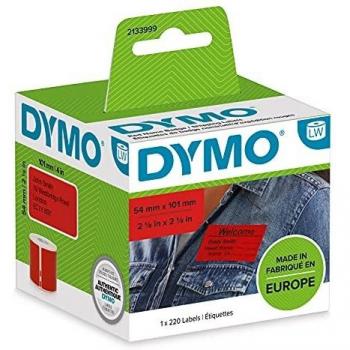 Original Dymo 2133399 Red 54mm x 101mm Name Badge/Shipping Labels