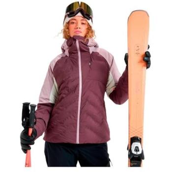 Chaqueta Roxy Luna Frost con Capucha, Colores Oscuro y Rosa