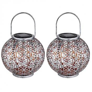 Solarleuchte orientalisch, 1x LED warmweiß, 2er Set