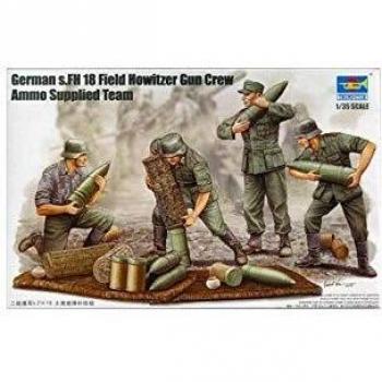 Figurines d'équipage d'obusier s.FH 18