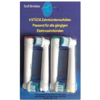 4pcs Soft Brush Replacement Heads for Electric Toothbrush SB-17A