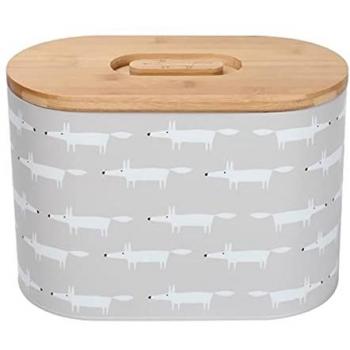 Scion Dexam Mr Fox Bread Bin in Natural/Gray