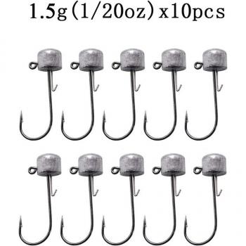 10pcs Jig Head Hooks for Fishing Accessories
