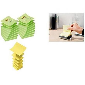 Post-it Z Notes 76x127mm Canary Yellow Pack of 12 R350Y