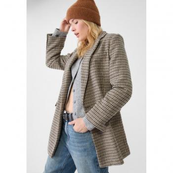 Stradivarius Blazer doppiopetto lungo S beige
