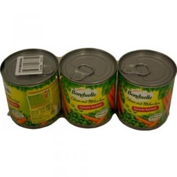 Bonduelle Erbsen-Möhren Kombi (3x130 g)